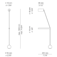 Estiluz COMPASS A-4071 LED-Wandleuchte – Bild 5