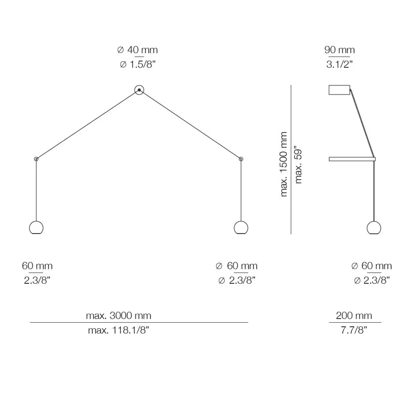Estiluz COMPASS A-4072 LED-Wandleuchte – Bild 5