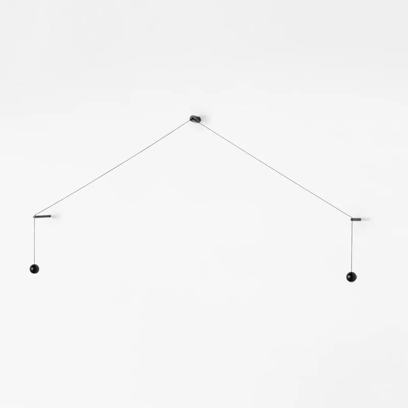 Estiluz COMPASS A-4072 LED-Wandleuchte Schwarz