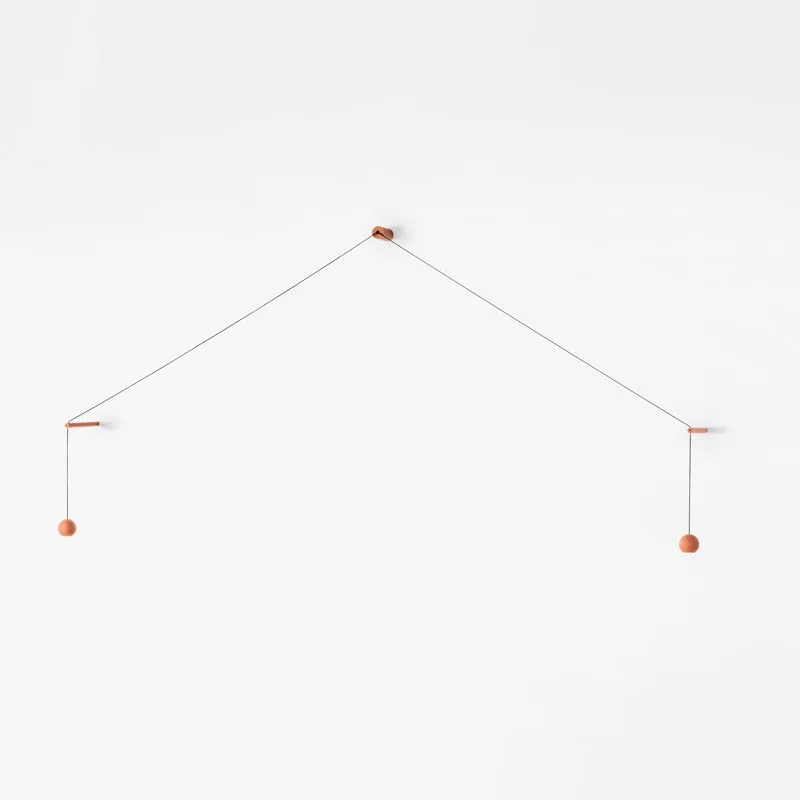 Estiluz COMPASS A-4072 LED-Wandleuchte Terracotta