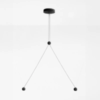 Estiluz COMPASS R21S.2 LED-Pendelleuchte Schwarz
