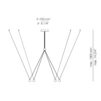 Estiluz COMPASS R21S.4 LED-Pendelleuchte – Bild 7