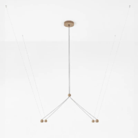 Estiluz COMPASS R21S.4 LED-Pendelleuchte Beige