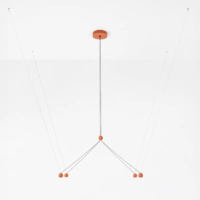 Estiluz COMPASS R21S.4 LED-Pendelleuchte Terracotta