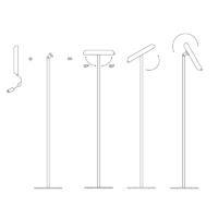 Estiluz MOOD M-4068 LED-Stehleuchte mit Floor Support – Bild 13