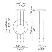 Estiluz Revolta L40S1S1D LED-Pendelleuchte – Bild 6
