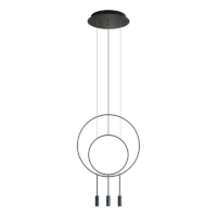 Estiluz Revolta R40S.1S1D LED-Pendelleuchte Schwarz