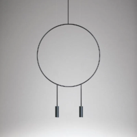 Estiluz Revolta T-3636S LED-Pendelleuchte Schwarz