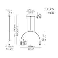 Estiluz Volta T-3535S LED-Pendelleuchte – Bild 5