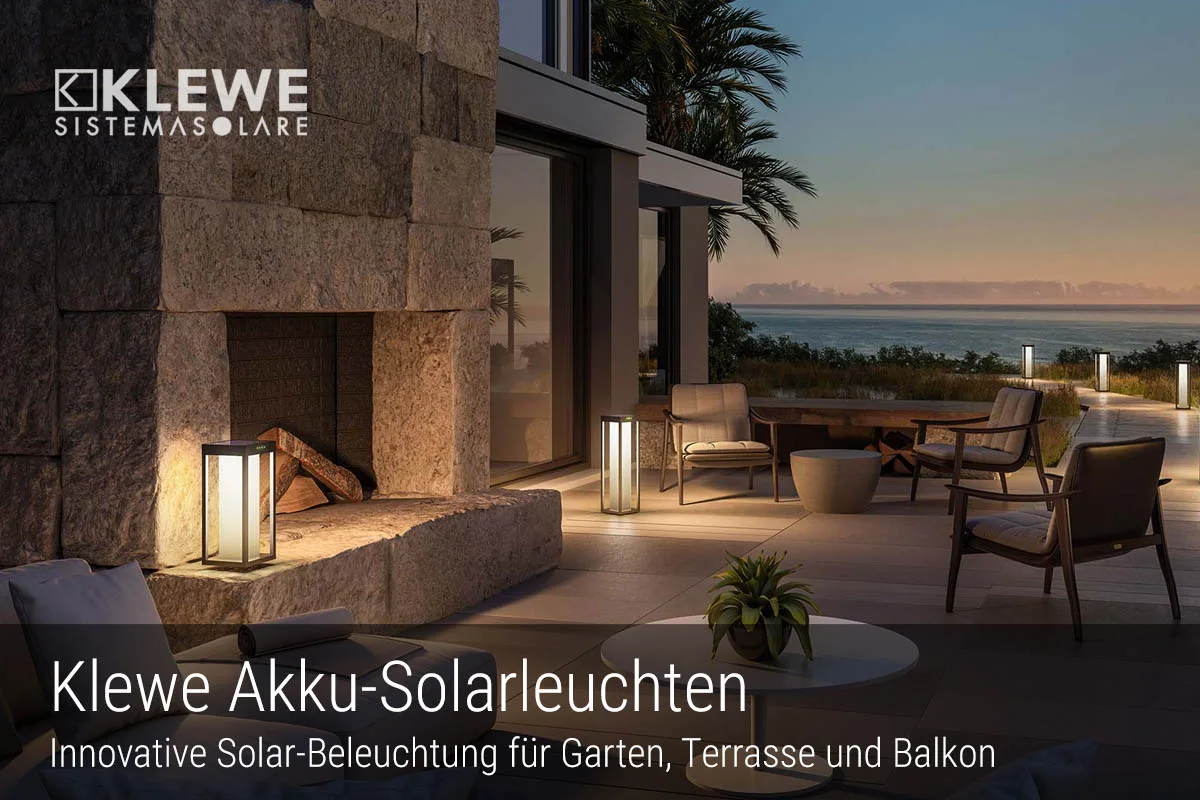 Klewe Akku Solar Leuchten im Lampada Online-Shop entdecken