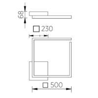 Knapstein YOKO-Q500 LED-Deckenleuchte – Bild 4