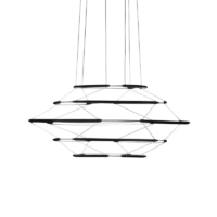 Nemo Drop 5 LED-Pendelleuchte Schwarz
