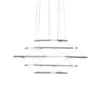 Nemo Drop 5 LED-Pendelleuchte Silber