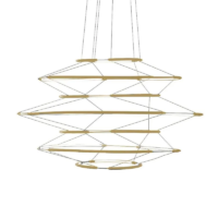 Nemo Drop 7 LED-Pendelleuchte Gold