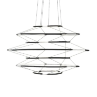 Nemo Drop 7 LED-Pendelleuchte Schwarz