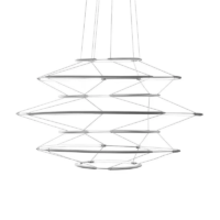 Nemo Drop 7 LED-Pendelleuchte Silber