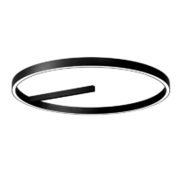 Nemo Zirkol Ceiling 100 LED-Deckenleuchte Schwarz