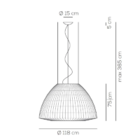 Axolight Bell SP118 Pendelleuchte – Bild 6