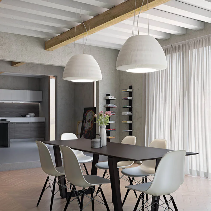 Axolight Bell SP60 LED-Pendelleuchte Weiß Esstischbeleuchtung