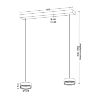 Holtkötter Favor LED-Pendelleuchte 2-flammig – Bild 6