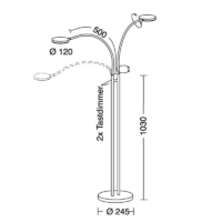 Holtkötter Flex Twin LED-Stehleuchte – Bild 10