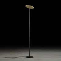 Holtkötter Naxos LED-Deckenfluter schwarz messing