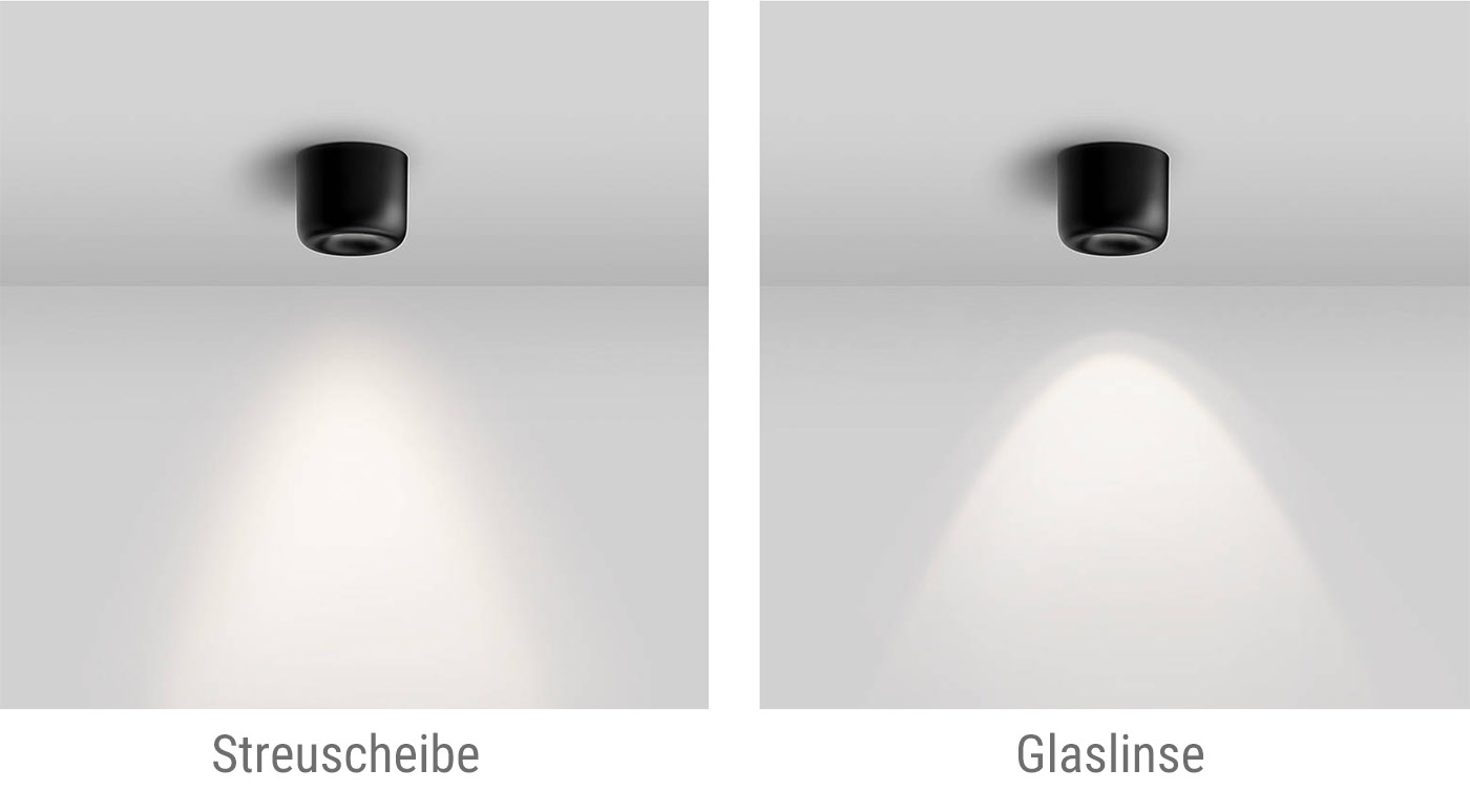 Serien Lighting Cavity LED-Deckenleuchte Lichtwirkung