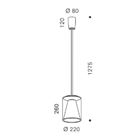 Serien Lighting Drum Tube M Long LED-Pendelleuchte – Bild 6