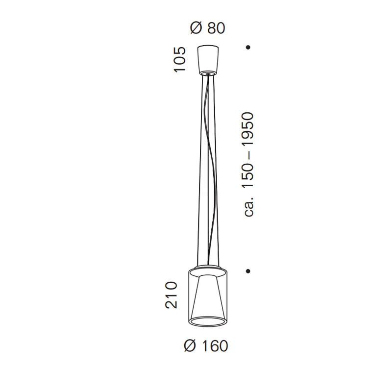 Serien Lighting Drum Rope S Long LED-Pendelleuchte – Bild 6