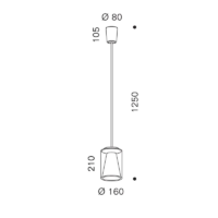 Serien Lighting Drum Tube S Long LED-Pendelleuchte – Bild 6