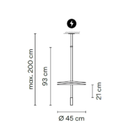 Vibia Flamingo Mini 1575 LED-Pendelleuchte – Bild 4
