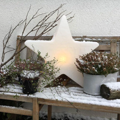 8 seasons design Shining Star Merry Christmas Bodenleuchte