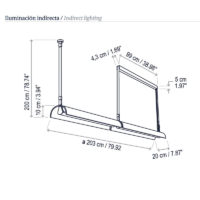 Bover Aluet S/100/2L LED-Pendelleuchte – Bild 5
