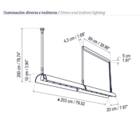 Bover Aluet S/100/2L LED-Pendelleuchte – Bild 6