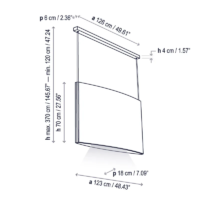 Bover Noren S/123.2 LED-Pendelleuchte – Bild 9