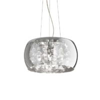 Ideal Lux Audi-80 SP5 Pendelleuchte Ø 40 cm Rauchglas