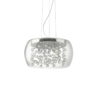 Ideal Lux Audi-80 SP5 Pendelleuchte Ø 40 cm Transparent