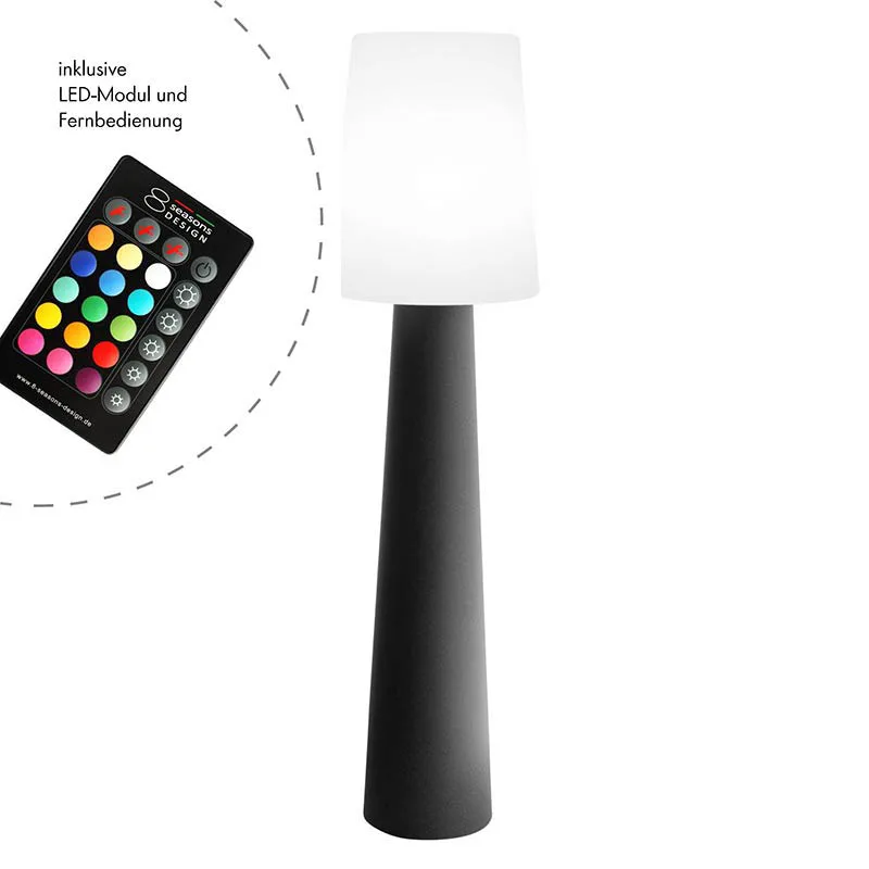 8 seasons design No.1 RGB Stehleuchte mit Fernbedienung anthrazit