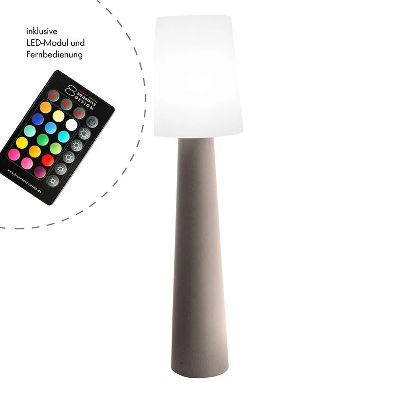 8 seasons design No.1 RGB Stehleuchte mit Fernbedienung sand