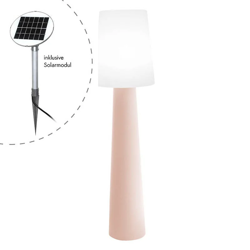 8 seasons design No.1 Solar-Stehleuchte rosa