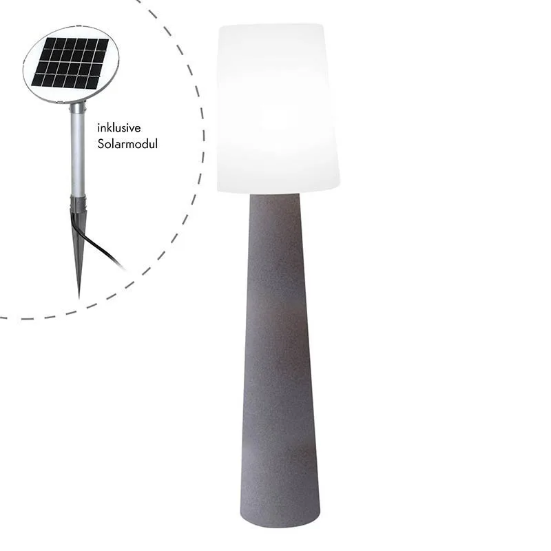 8 seasons design No.1 Solar-Stehleuchte stein