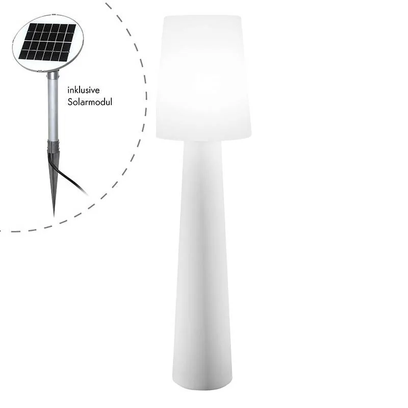 8 seasons design No.1 Solar-Stehleuchte weiss