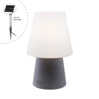 8 seasons design No.1 Solar Stehleuchte 60 cm grau