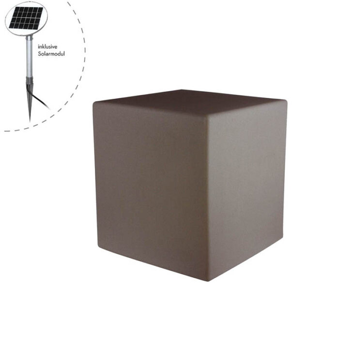 8 seasons design Shining Cube Solar Leuchtwürfel Taube