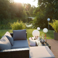 8 seasons design Shining Globe Ø 40 cm Solar Kugelleuchte – Bild 4