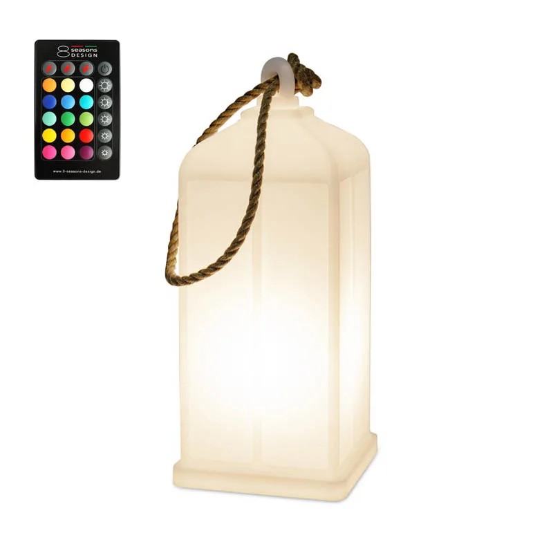 8 seasons design Shining Lantern RGB Dekoleuchte Weiss