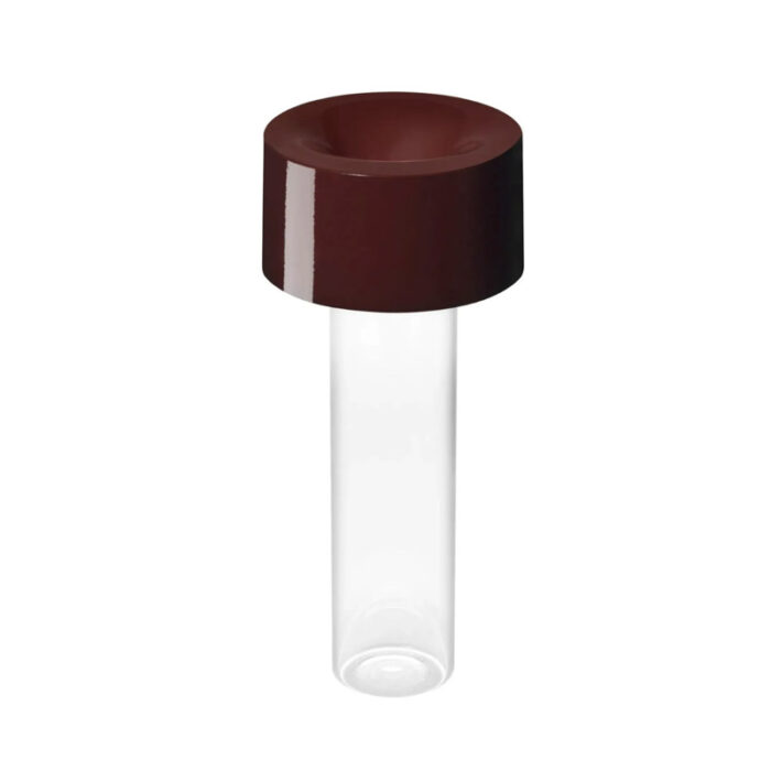 Foscarini Fleur Akku-Tischleuchte LED Burgundy Rot