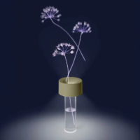 Foscarini Fleur Akku-Tischleuchte in burgundy – Bild 6