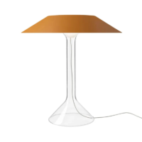 Foscarini Chapeaux M LED-Tischleuchte Metall Ocker