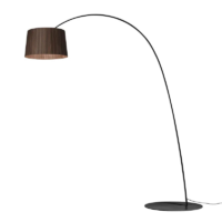 Foscarini Twiggy Rosewood LED-Stehleuchte Schwarz